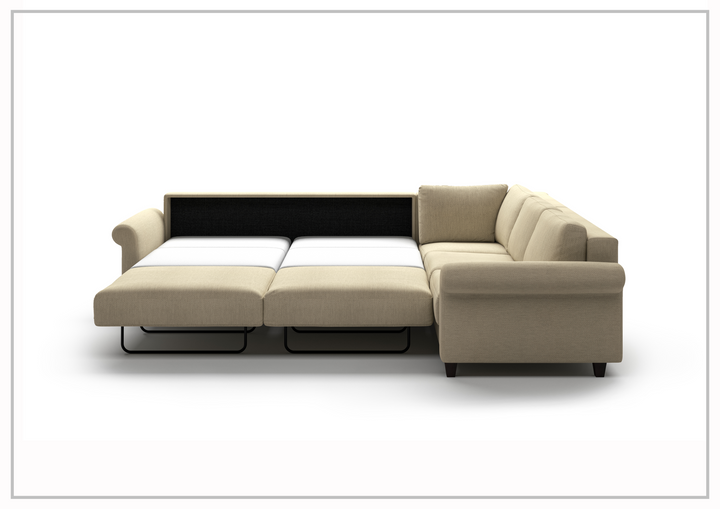 Luonto Hugo Flex Fabric King Size Sectional Reversible Sleeper Sofa