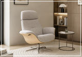 Fjords Falcon Manual Recliner Chair with Swivel Base & Footstool-Sofabed