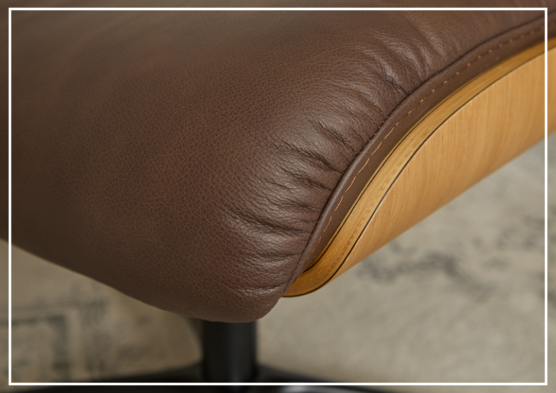 Fjords Falcon Manual Recliner Chair with Swivel Base & Footstool-Sofabed