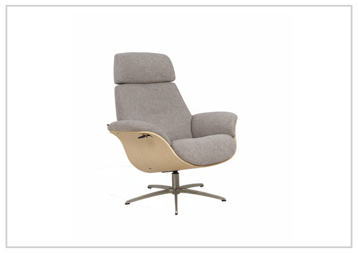 Fjords Falcon Manual Recliner Chair with Swivel Base & Footstool-Sofabed