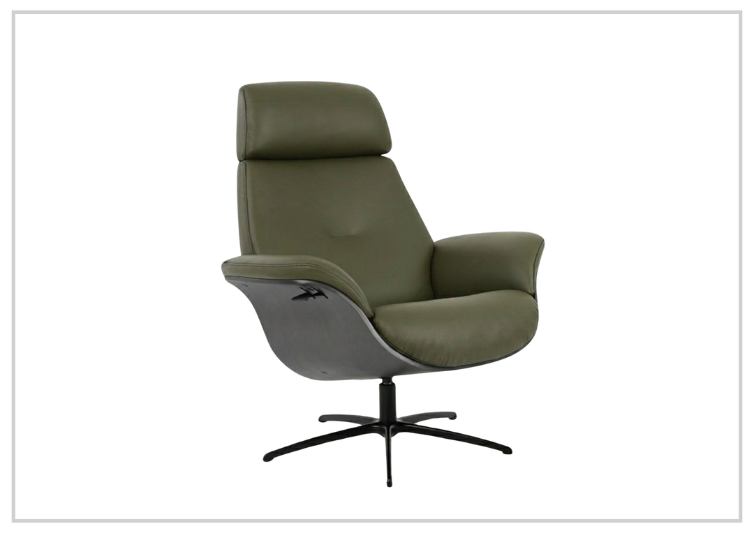 Fjords Falcon Manual Recliner Chair with Swivel Base & Footstool-Sofabed