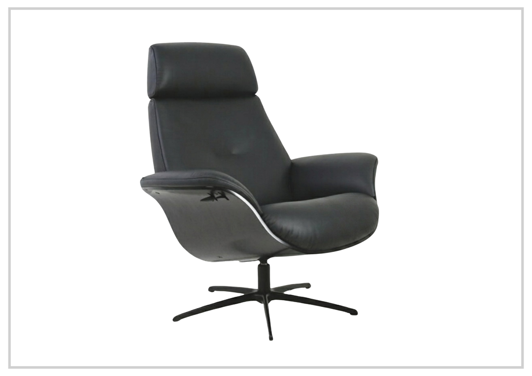 Fjords Falcon Manual Recliner Chair with Swivel Base & Footstool-Sofabed