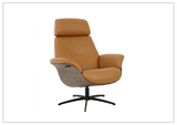 Fjords Falcon Manual Recliner Chair with Swivel Base & Footstool-Sofabed