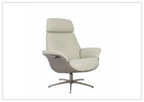 Fjords Falcon Manual Recliner Chair with Swivel Base & Footstool-Sofabed