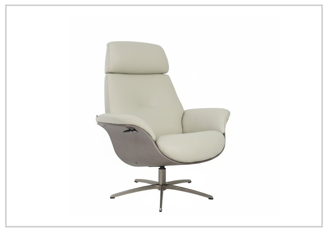 Fjords Falcon Manual Recliner Chair with Swivel Base & Footstool-Sofabed