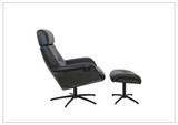 Fjords Falcon Manual Recliner Chair with Swivel Base & Footstool-Sofabed