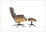 Fjords Falcon Manual Recliner Chair with Swivel Base & Footstool-Sofabed