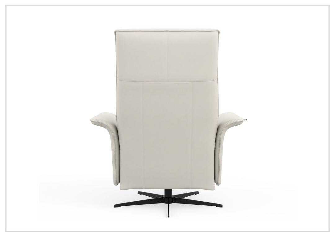Fjords Finn Leather Power Recliner Chair with Swivel Glider Base-Sofa Bed