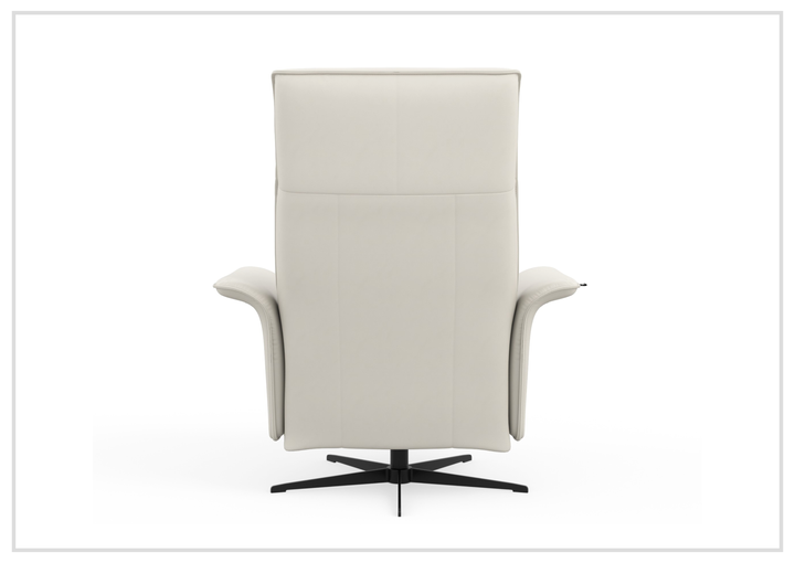 Fjords Finn Leather Power Recliner Chair with Swivel Glider Base-Sofa Bed