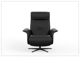 Fjords Finn Leather Power Recliner Chair with Swivel Glider Base-Sofa Bed