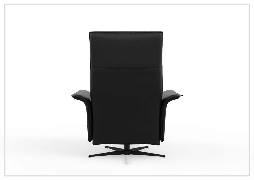 Fjords Finn Leather Power Recliner Chair with Swivel Glider Base-Sofa Bed