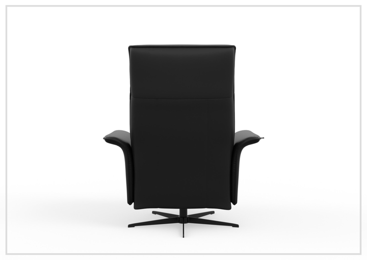 Fjords Finn Leather Power Recliner Chair with Swivel Glider Base-Sofa Bed