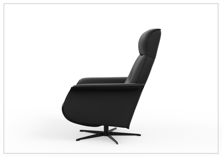Fjords Finn Leather Power Recliner Chair with Swivel Glider Base-Sofa Bed