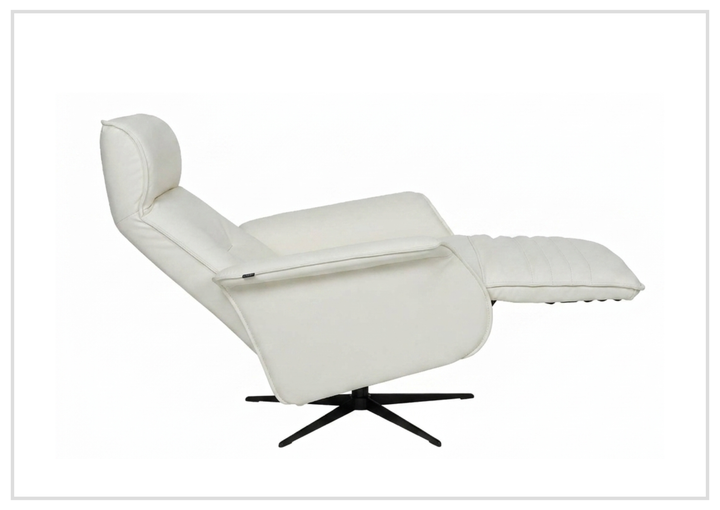 Fjords Finn Leather Power Recliner Chair with Swivel Glider Base-Sofa Bed