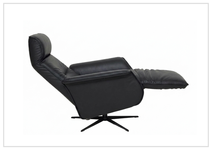 Fjords Finn Leather Power Recliner Chair with Swivel Glider Base-Sofa Bed