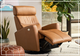 Fjords Milan Power Recliner Chair with Swivel Glider Base-Sofa Bed
