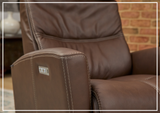 Fjords Milan Power Recliner Chair with Swivel Glider Base-Sofa Bed