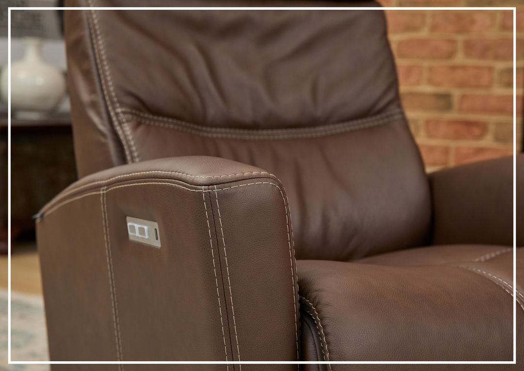 Fjords Milan Power Recliner Chair with Swivel Glider Base-Sofa Bed