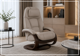 Fjords Admiral C Recliner Chair with Foot Stool and Swivel Base