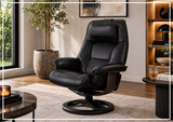 Fjords Admiral R Recliner Chair with Foot Stool and Swivel Base