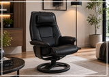 Fjords Admiral R Recliner Chair with Foot Stool and Swivel Base