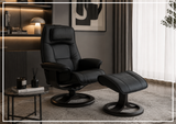Fjords Admiral R Recliner Chair with Foot Stool and Swivel Base