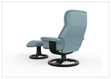 Fjords Anne R Swivel Recliner Chair with Ergonomic Foot Stool-Sofa Bed
