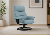 Fjords Anne R Swivel Recliner Chair with Ergonomic Foot Stool-Sofa Bed