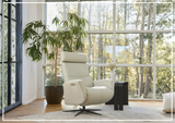 Fjords Magnus Leather Power Recliner Chair with Swivel Glider Base-Sofa Bed