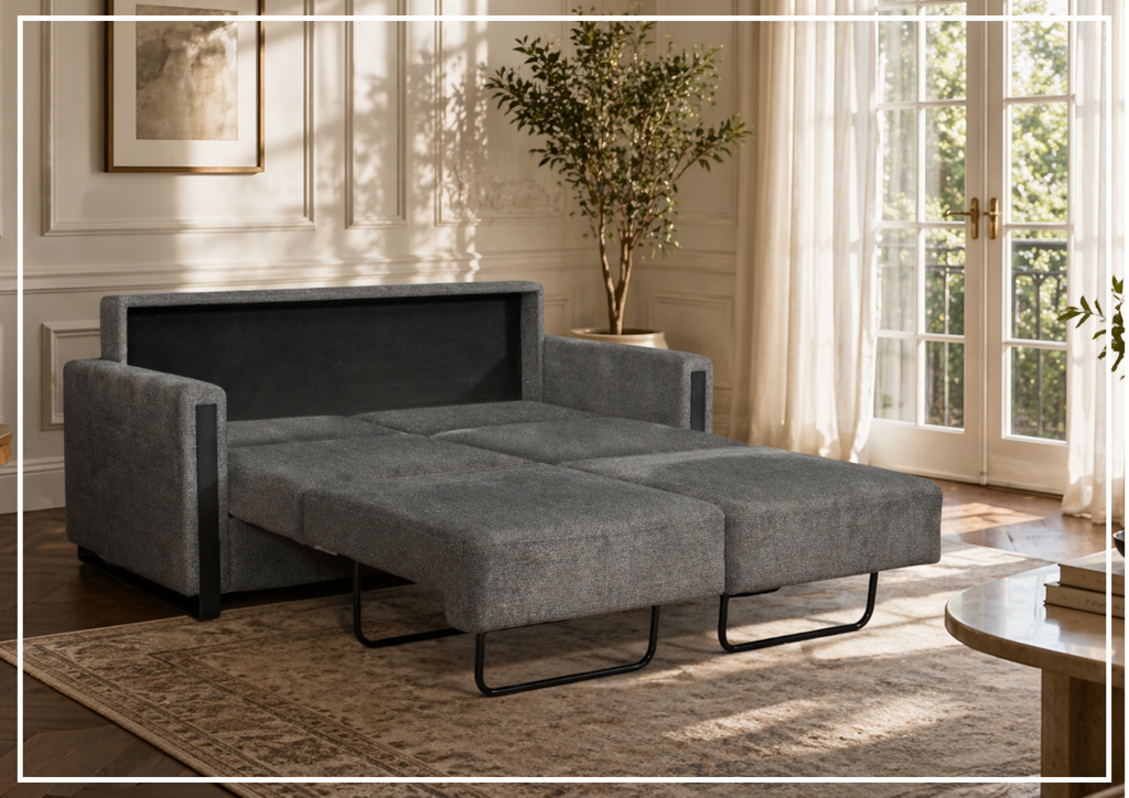 Fjords Mia Fabric Sleeper Sofa with Cloud Fold Function