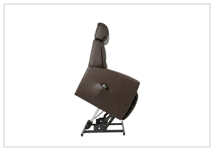 Fjords Milan Leather Power Lift Recliner Chair with Motorized Headrest-Sofabed