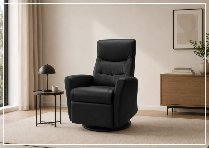 Fjords Oslo Power Glider Recliner Chair with Swivel Base & Rocking Motion-Sofa Bed