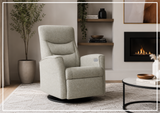 Fjords Oslo Power Glider Recliner Chair with Swivel Base & Rocking Motion-Sofa Bed