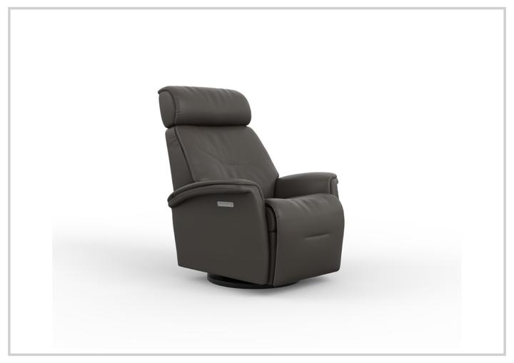 Fjords Rome Leather Power Recliner with Motorized Controls- SofaBed