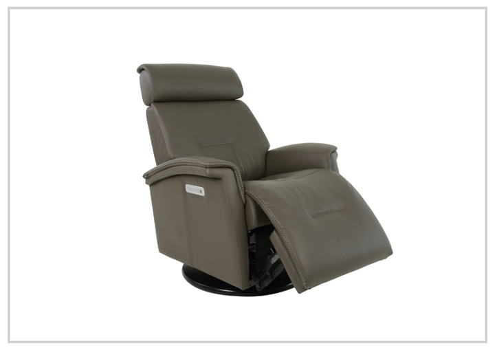 Fjords Rome Leather Power Recliner with Motorized Controls- SofaBed
