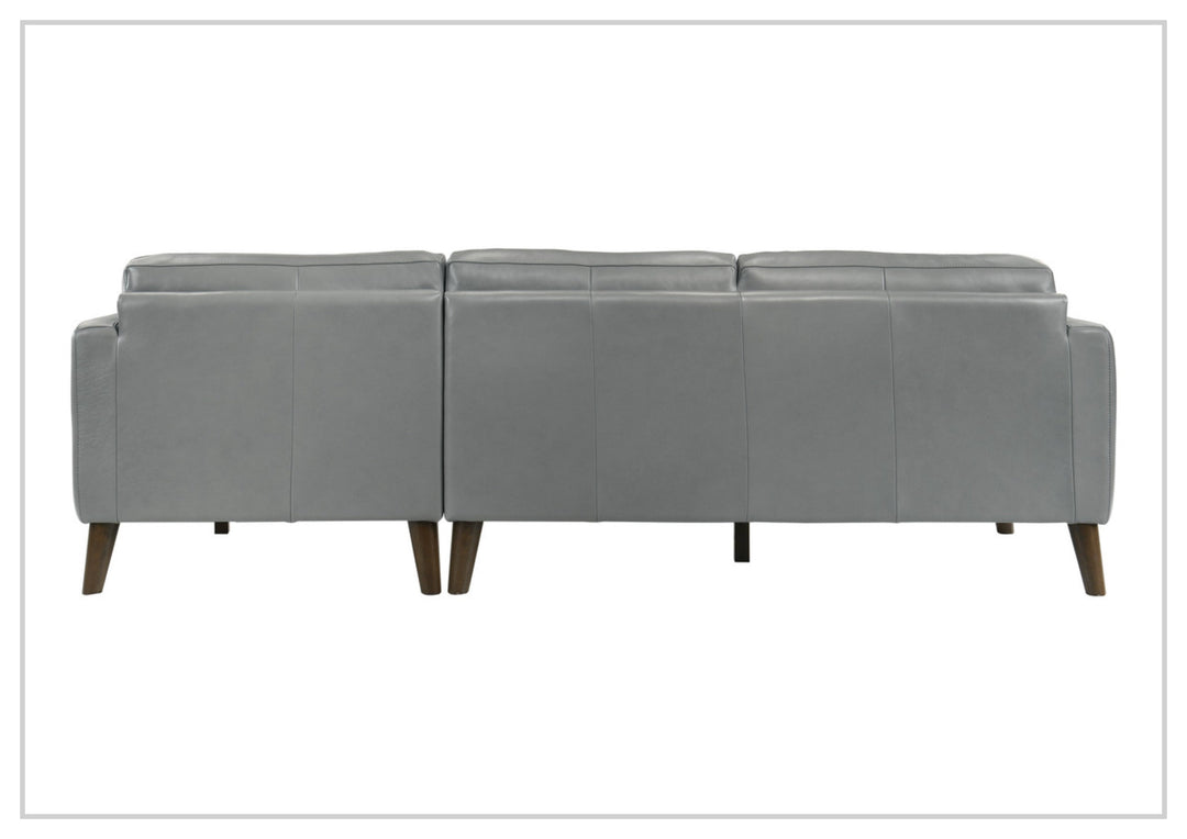 Gio Italia Fontera Leather Sectional Sofa with Chaise - SOFABED