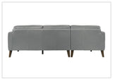 Gio Italia Fontera Leather Sectional Sofa with Chaise - SOFABED