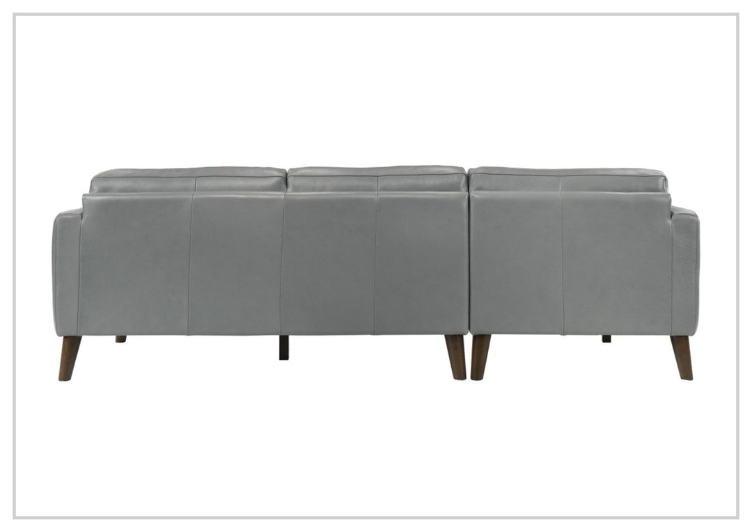 Gio Italia Fontera Leather Sectional Sofa with Chaise - SOFABED