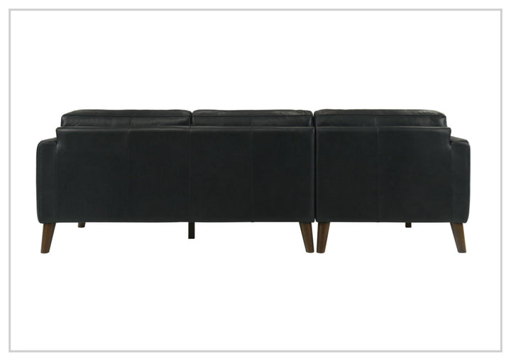 Gio Italia Fontera Leather Sectional Sofa with Chaise - SOFABED