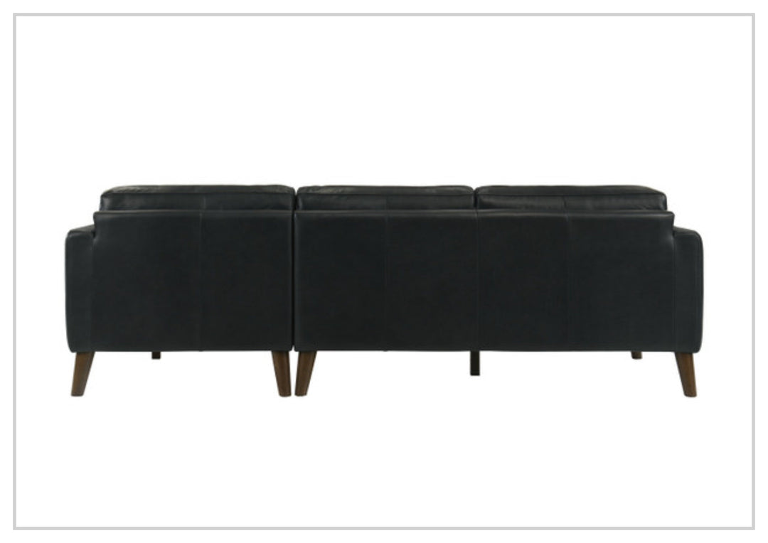 Gio Italia Fontera Leather Sectional Sofa with Chaise - SOFABED