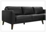 Gio Italia Fontera Leather Sectional Sofa with Chaise - SOFABED