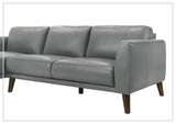 Gio Italia Fontera Leather Sectional Sofa with Chaise - SOFABED