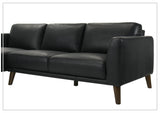 Gio Italia Fontera Leather Sectional Sofa with Chaise - SOFABED