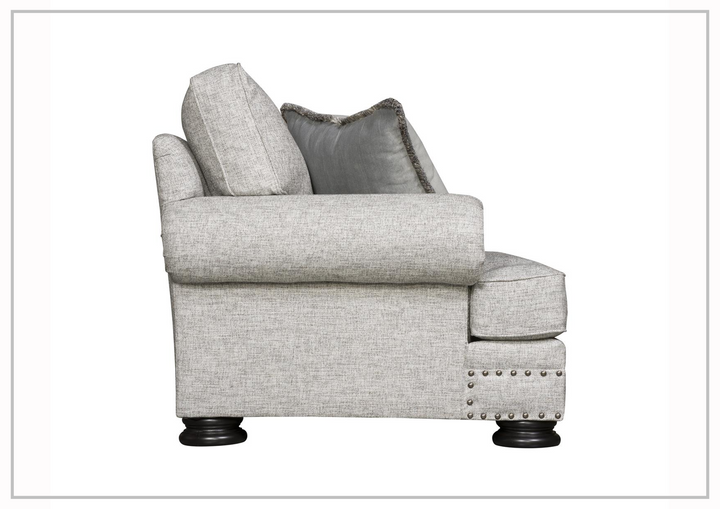 Bernhardt Foster Fabric Loveseat With Rolled Arms