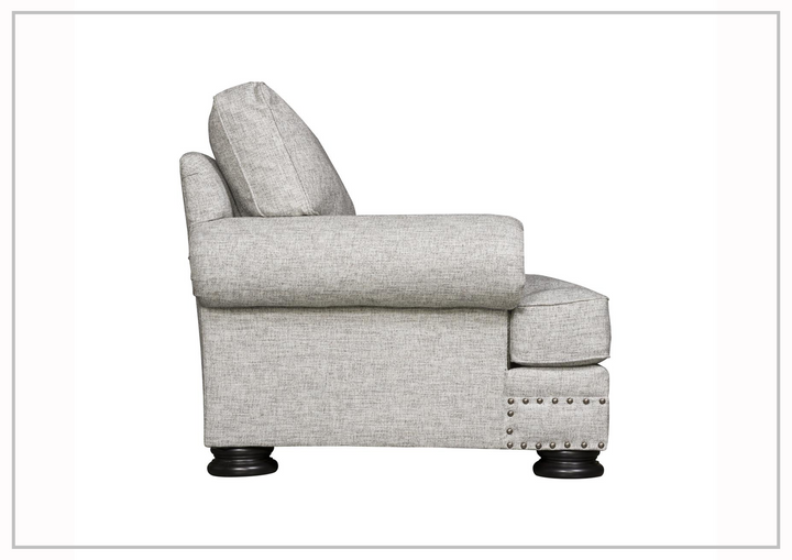 Bernhardt Foster Fabric Loveseat With Rolled Arms