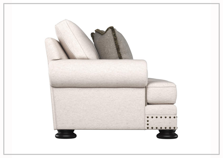 Bernhardt Foster Fabric Loveseat With Rolled Arms