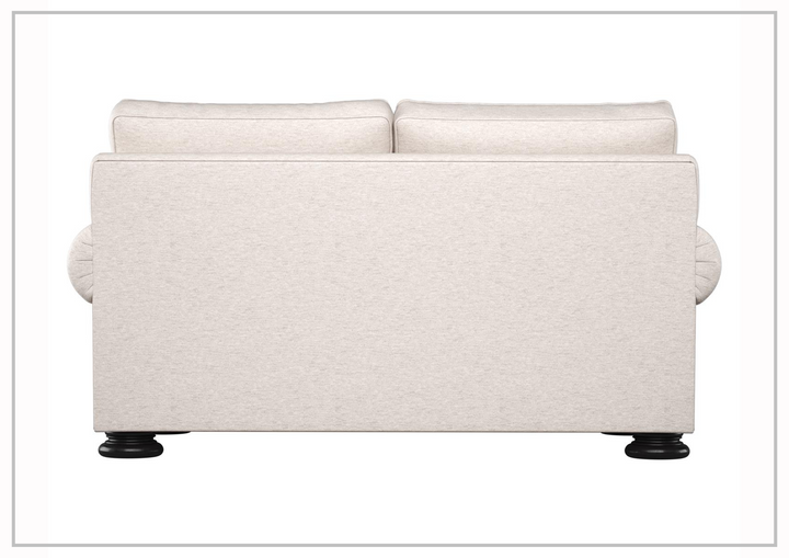 Bernhardt Foster Fabric Loveseat With Rolled Arms