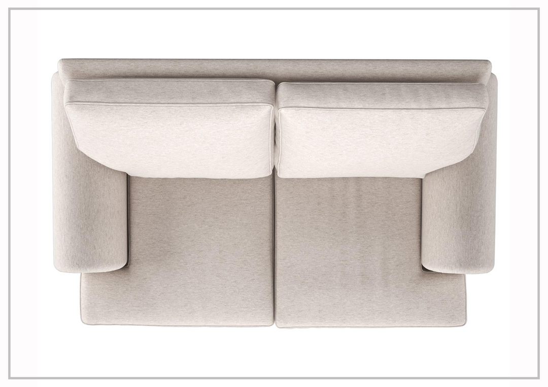Bernhardt Foster Fabric Loveseat With Rolled Arms
