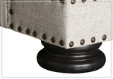 Bernhardt Foster Fabric Loveseat With Rolled Arms