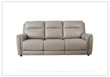Geneva Leather Power Reclining Sofa | Dual Motor| USB & USB-C Port | Klaussner-Sofabed